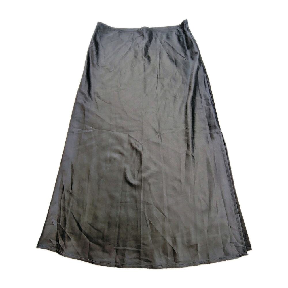 New LA Hearts x Pacsun Women Maxi Skirt S Black Pencil Casual Preppy Silky